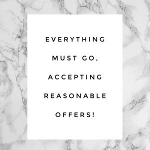 SUMMER CLEAN OUT - OFFERS ACCEPTED